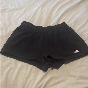 black north face sweat shorts
